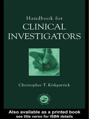 cover image of Handbook for Clinical Investigators